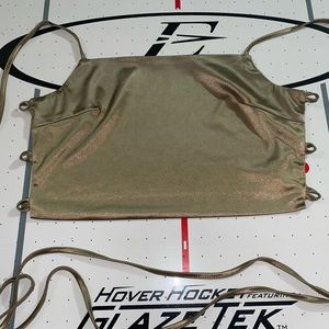 Tie Open Back Satin Crop Top